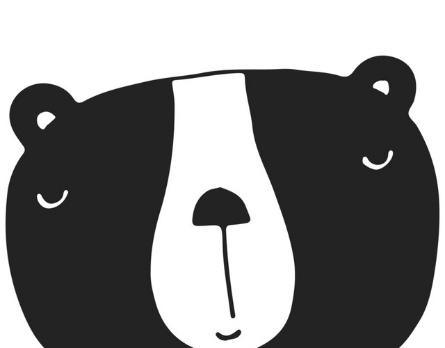 呆萌小熊素材