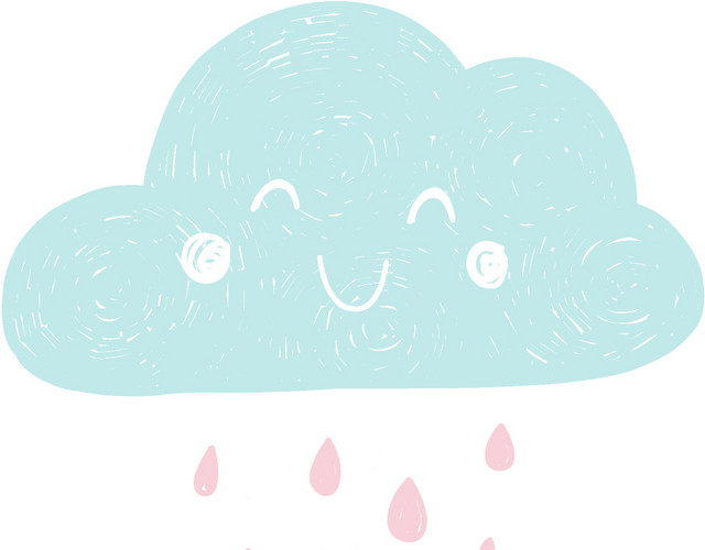 下雨云素材