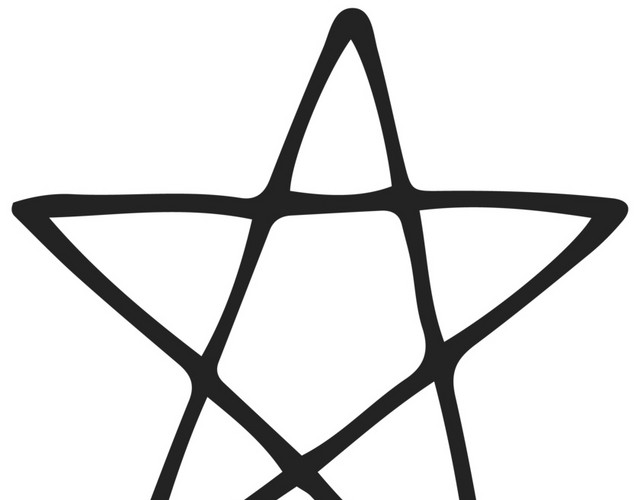 五角星手绘图片