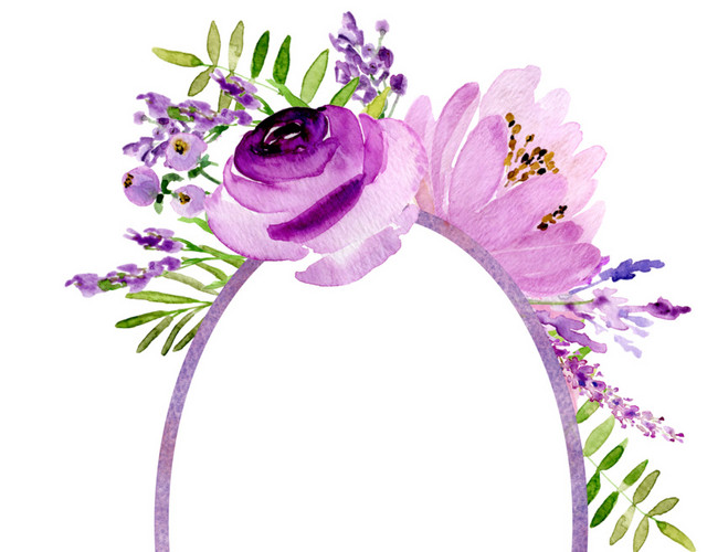 鲜花边框素材