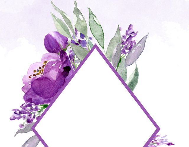 鲜花边框素材