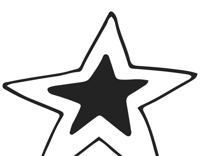 儿童五角星矢量图