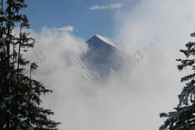 雪 山 首脑会议 雪景 景观 高山 冬天 假期 寒冬