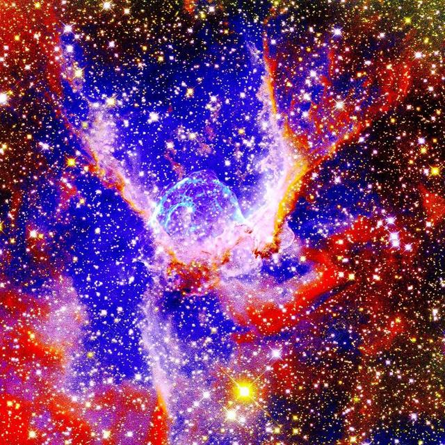 摄影虚幻星云背景图片