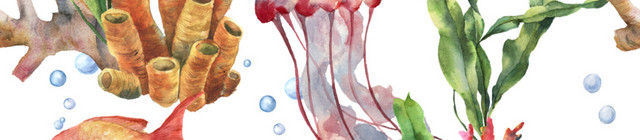 卡通海洋生物