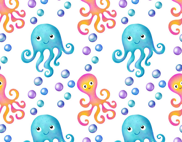 海洋生物底纹