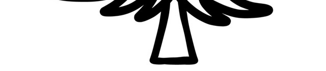 卡通简笔画圣诞树素材