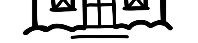 卡通简笔画房子素材