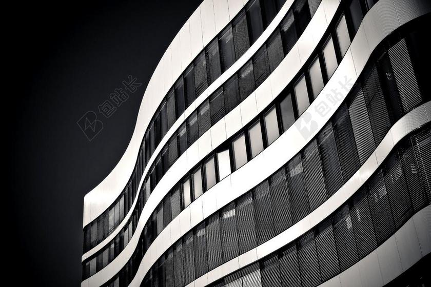 架构 摩天楼 玻璃幕墙 现代 正面 建设 杜塞尔多夫 城市