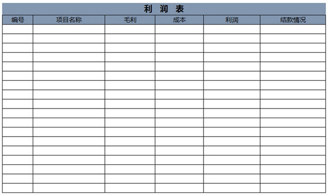 现金流量表