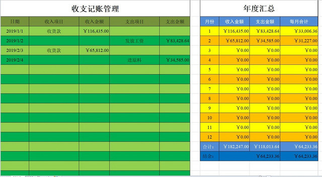 收支记账管理