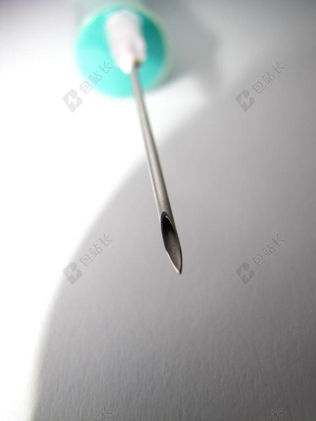 银色医疗特写尖锐的针头背景图片