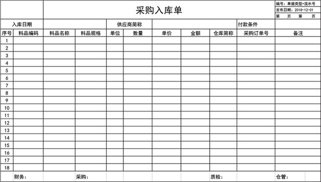 企业仓储管理出库单入库单设计