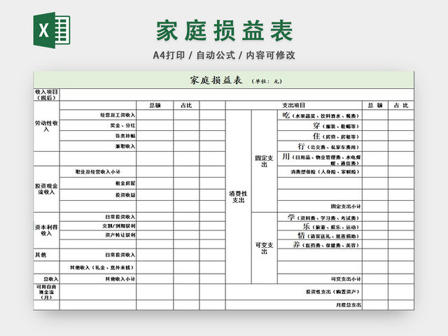 财务会计损益表