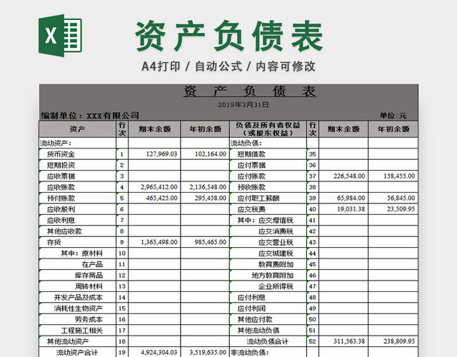 财务报表