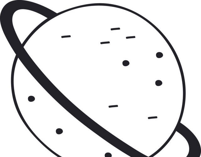 手绘星球矢量元素