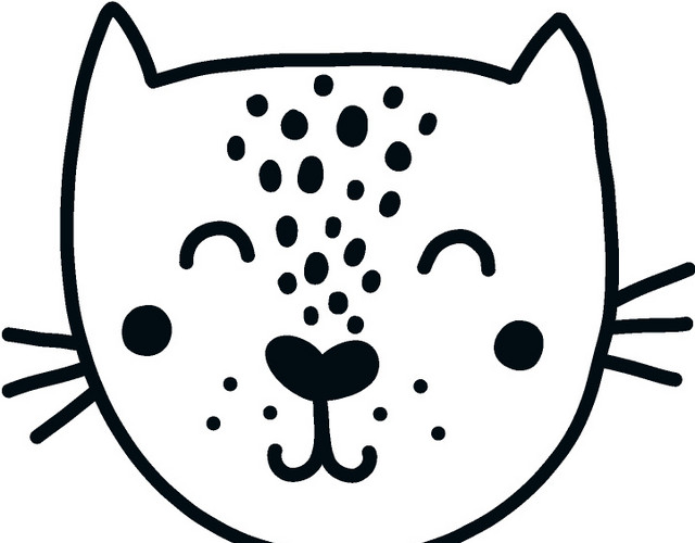 可爱猫咪水彩矢量元素