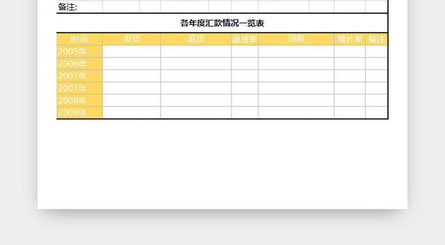 行政管理客户档案表