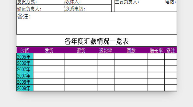 行政档案信息管理表客户档案信息管理表