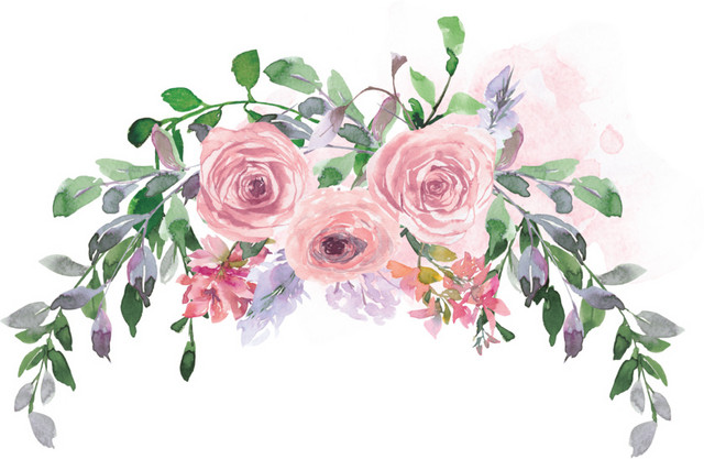水彩花卉