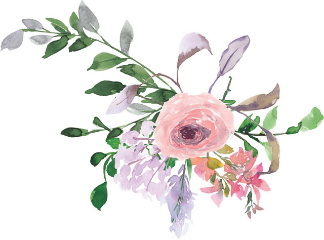 水彩手绘花卉