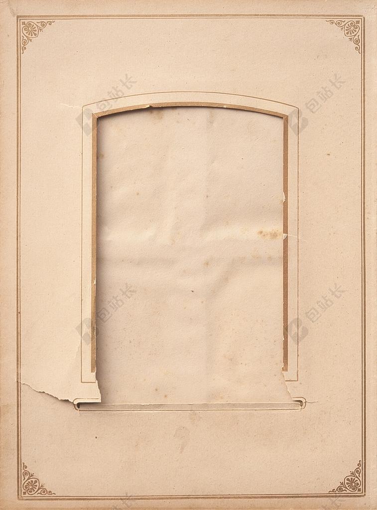 棕白印刷简单一张纸张记录纸张印刷背景图片