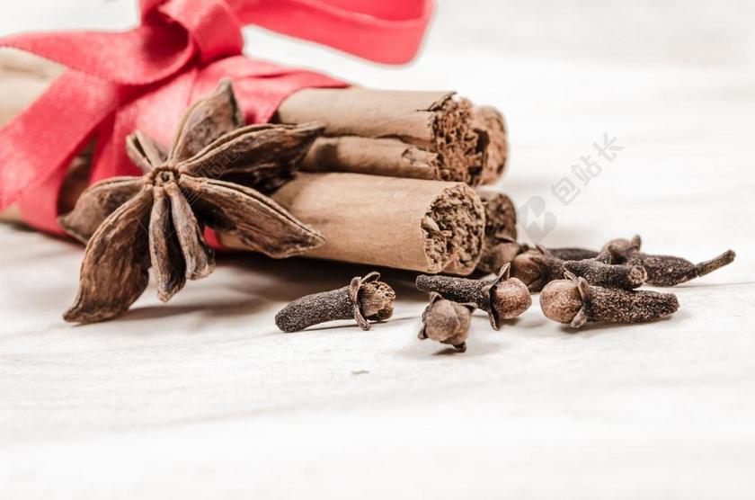 肉桂 丁香 背景 八角 棒 装修 巴贝多 自然 香料 中国