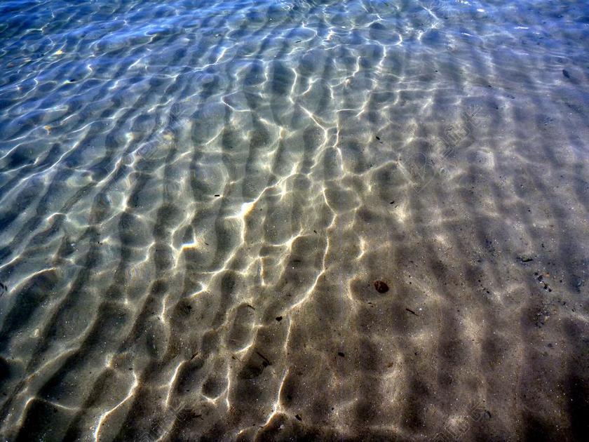 摄影清新海岸的波纹背景图片