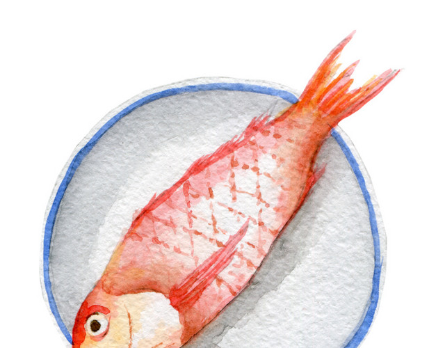 吃鱼免抠素材