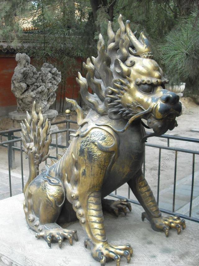 中国 北京 狮子 故宫 名胜古迹