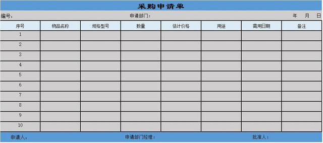 公司采购信息合计金额统计表