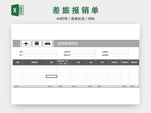 部门员工费用报销