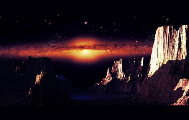 宇宙景观奇特太空星云背景图片