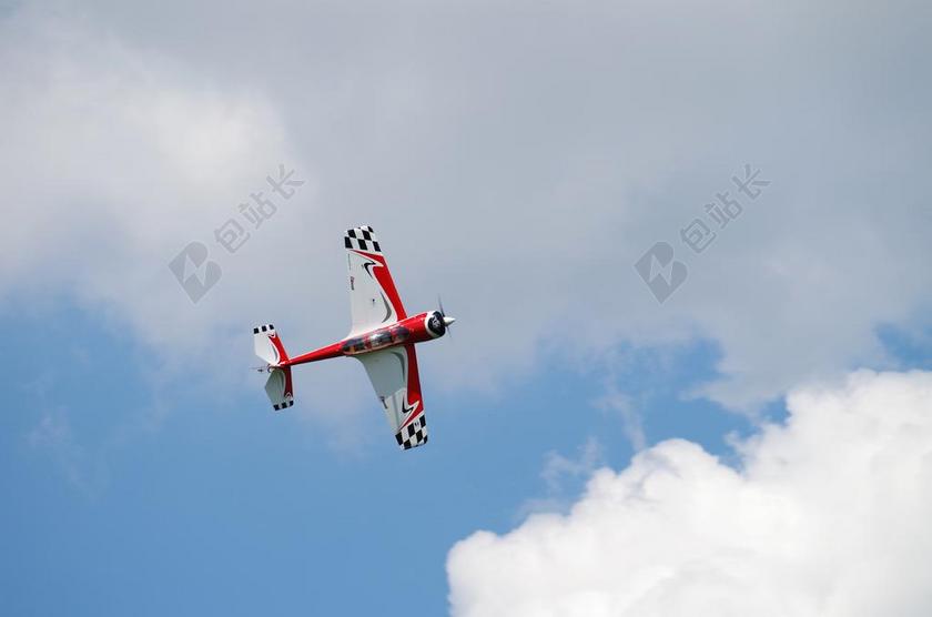 摄影天空飞机飞行背景图片