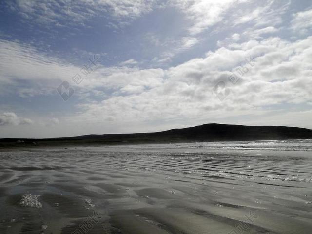 沙滩 沙 乌云密布的天空 落潮 孤单 海滩 水 性质 海岸