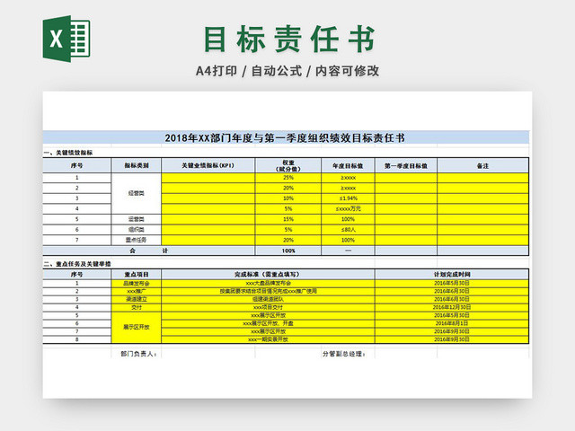 目标责任书