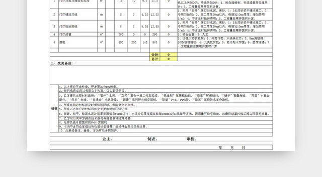 会计预算表模板