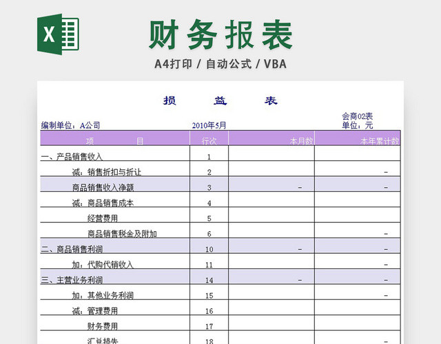 财务报表