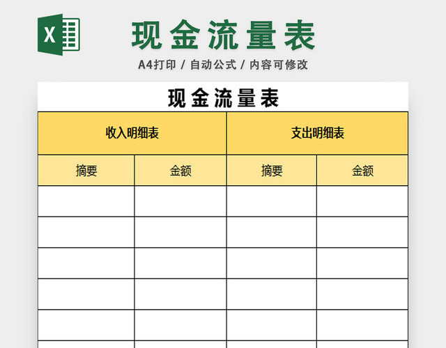 财务会计报表现金流量表