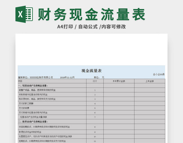 现金流量表