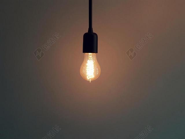 物品静物发光的黄色吊灯背景图片