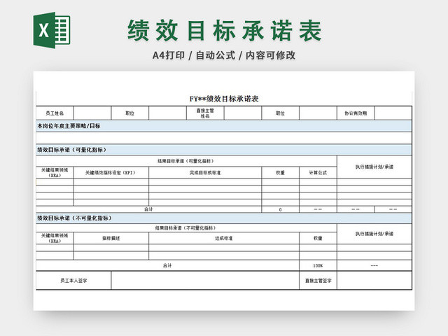 绩效目标责任书