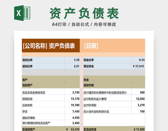 企业负债信息统计表