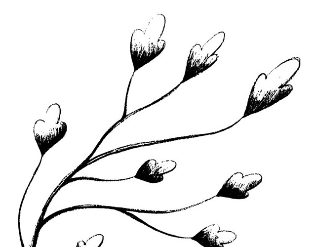 卡通花草装饰手绘文艺小清新