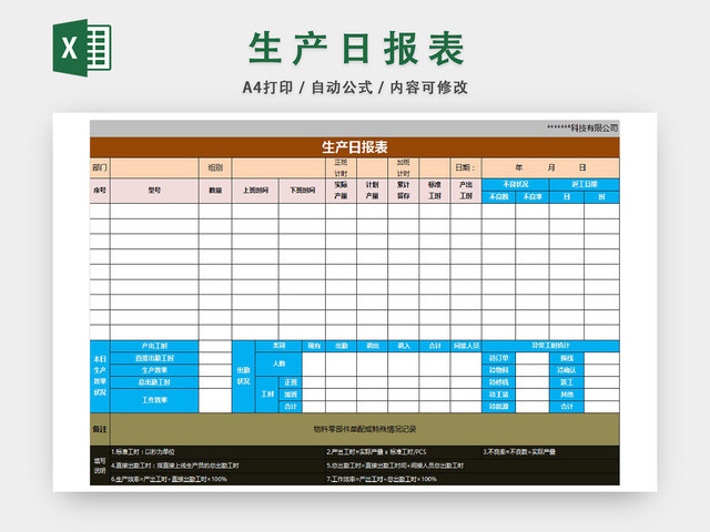 生产计划详情统计表