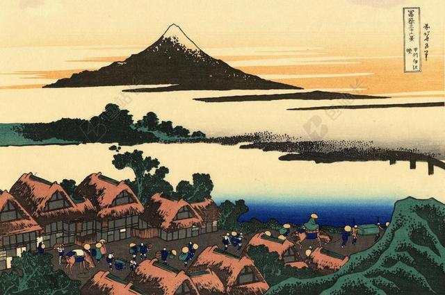 富士山 日本 日落 日出 湖 火山 村 亚洲