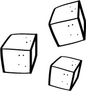 卡通手绘小方块矢量图片