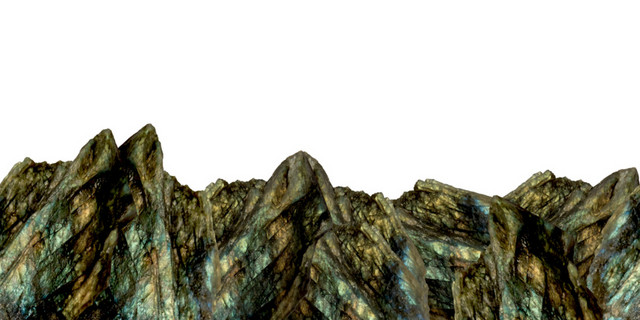 卡通山峰