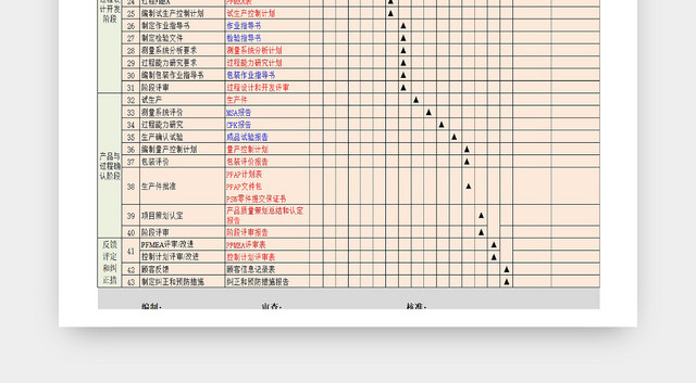 企业项目流程详情统计表