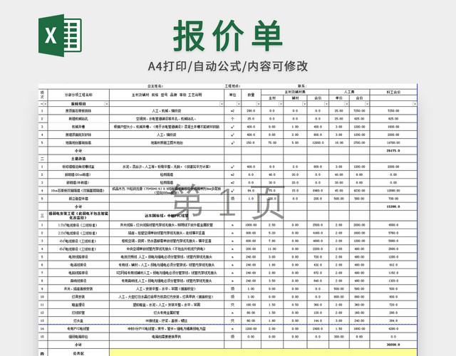 展厅工程材料报价